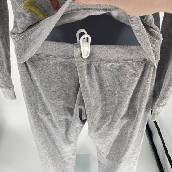 Vintage Y2K Juicy Couture Tracksuit Set Sz Medium Large Gray Pants Zip Up Jacket - Picture 6 of 16